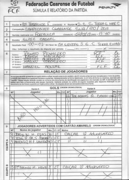 s&Uacute;MULA - Federa&ccedil;&atilde;o Cearense de Futebol