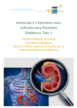 Amilorida &eacute; o Diur&eacute;tico mais Indicado para Pacientes Diab&eacute;ticos