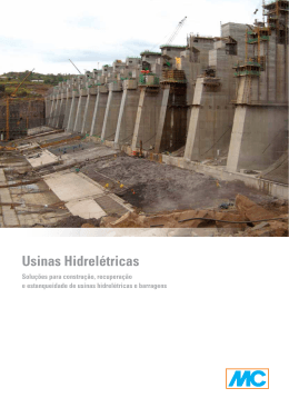 Folder Solu&ccedil;&otilde;es UHes e Barragens - MC