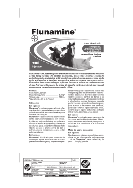 Flunamine é um potente agente antiinflamatório não