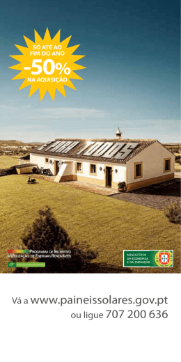 Folheto Programa Solar 2009 - ADENE