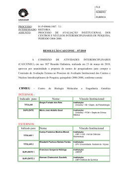 INTERNOS : Indicado para: Nome: V&iacute;nculo - Cocen