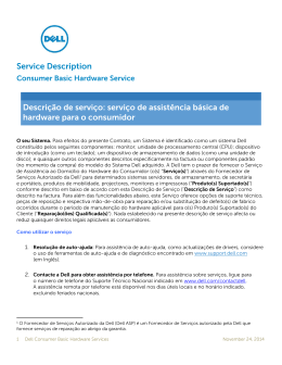 servi&ccedil;o de assist&ecirc;ncia b&aacute;sica de hardware para o consumidor