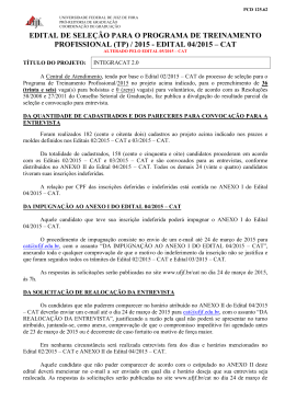 edital 04/2015 &ndash; cat - Universidade Federal de Juiz de Fora