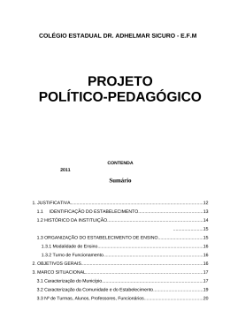 Projeto Politico Pedagogico