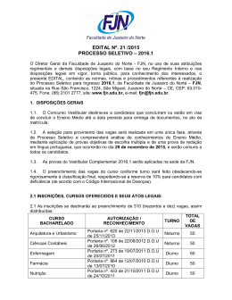 edital - Faculdade de Juazeiro do Norte