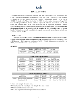 EDITAL N&ordm; 01/2015