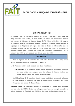 faculdade alian&ccedil;a de itabera&iacute; - fait edital 02/2014.2
