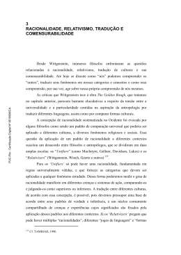 3 racionalidade, relativismo, tradu&ccedil;&atilde;o e comensurabilidade