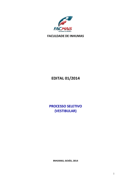 EDITAL 01/2014 - Faculdade de Inhumas