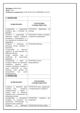 Habilidades Trimestrais - Col&eacute;gio Metodista em S&atilde;o Bernardo do