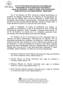 Mestrado - PUC Minas