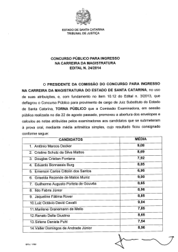 Edital 024/2014 - Tribunal de Justiça de Santa Catarina