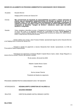 Processo Sancionador SP2003/0070