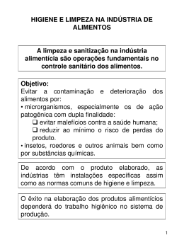 Higiene na Industria de Alimentos