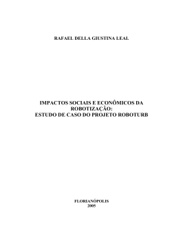 impactos sociais e econ&ocirc;micos da robotiza&ccedil;&atilde;o: estudo de caso do