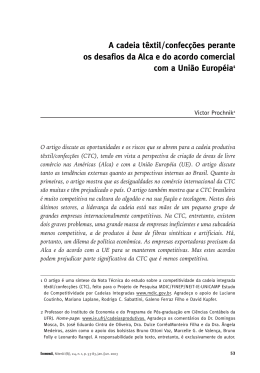 A cadeia t&ecirc;xtil/confec&ccedil;&otilde;es perante os desafios da Alca e do