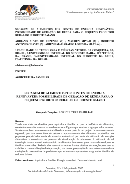 secagem de alimentos por fontes de energia renov&aacute;veis