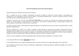 Guia de Preenchimento da Previs&atilde;o Anual de Ingresso 2015
