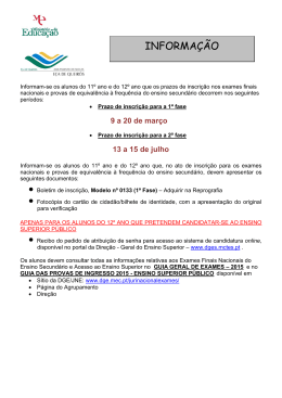 INFORMA&Ccedil;&Atilde;O - Agrupamento de Escolas E&ccedil;a de Queir&oacute;s