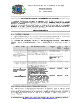 Edital de Processo Seletivo Simplificado n. 02/14