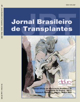 Jornal Brasileiro de Transplantes - ABTO | Associa&ccedil;&atilde;o Brasileira de