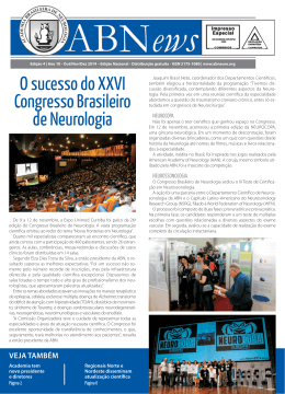 o sucesso do XXVi congresso Brasileiro de Neurologia