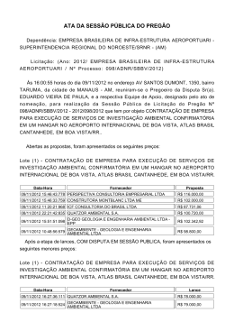 ATA DA SESS&Atilde;O P&Uacute;BLICA DO PREG&Atilde;O