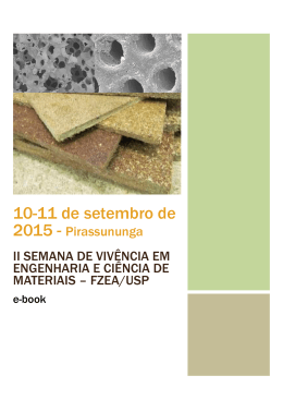 II Semana de Viv&ecirc;ncia em Engenharia e Ci&ecirc;ncia de Materiais
