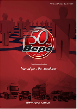www.bepo.com.br Manual para Fornecedores