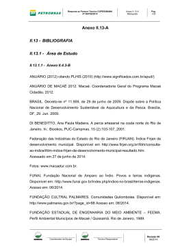 Anexo II.13-A II.13 - BIBLIOGRAFIA II.13.1 - &Aacute;rea de Estudo