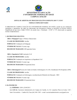 Normas Complementares - UFG