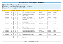 Aberturas de Formul&aacute;rio Eletr&ocirc;nico (23/02/2011