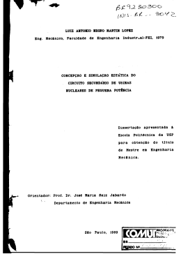 Departamento de Engenharia Mec&acirc;nica Sflo Paulo, 1989