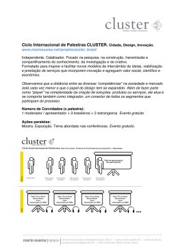 Ciclo Internacional de Palestras CLUSTER.