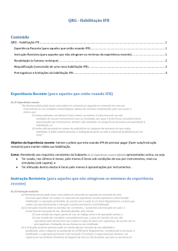 QRG - Habilita&ccedil;&atilde;o IFR Conte&uacute;do