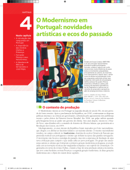 O Modernismo em Portugal: novidades artísticas e ecos do passado