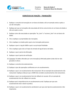 EXERC&Iacute;CIOS DE FIXA&Ccedil;&Atilde;O &ndash; TRANSA&Ccedil;&Otilde;ES