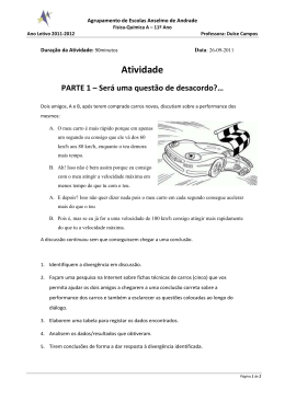 Pesquisar sobre acelera&ccedil;&atilde;o de carros