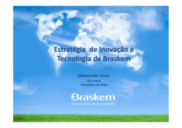 Estratégia de Inovação e Tecnologia da Braskem