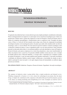 tecnologia estrat&eacute;gica