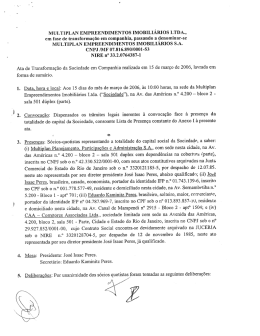 Ata de transformação da sociedade em companhia