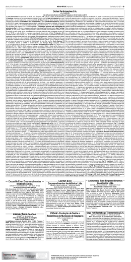 Dulian Participa&ccedil;&otilde;es S.A. Crocodile Even Empreendimentos