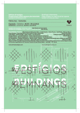 EDIF&Iacute;CIOS E VEST&Iacute;GIOS BUILDINGS AND REMNANTS Projeto