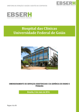 Hospital das Clínicas Universidade Federal de Goiás