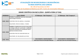 70 anos hospital das cl&iacute;nicas grade cient&iacute;fica dia