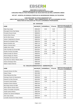 Anexo &Uacute;nico do Edital n&ordm; 53