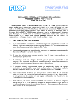 funda&ccedil;&atilde;o de apoio &agrave; universidade de s&atilde;o paulo das disposi&ccedil;&otilde;es