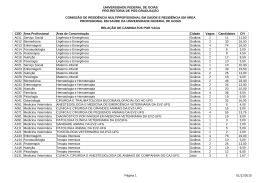 UNIVERSIDADE FEDERAL DE GOIÁS PRÓ - Vestibular