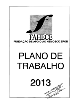 PLANO DE TRABALHO